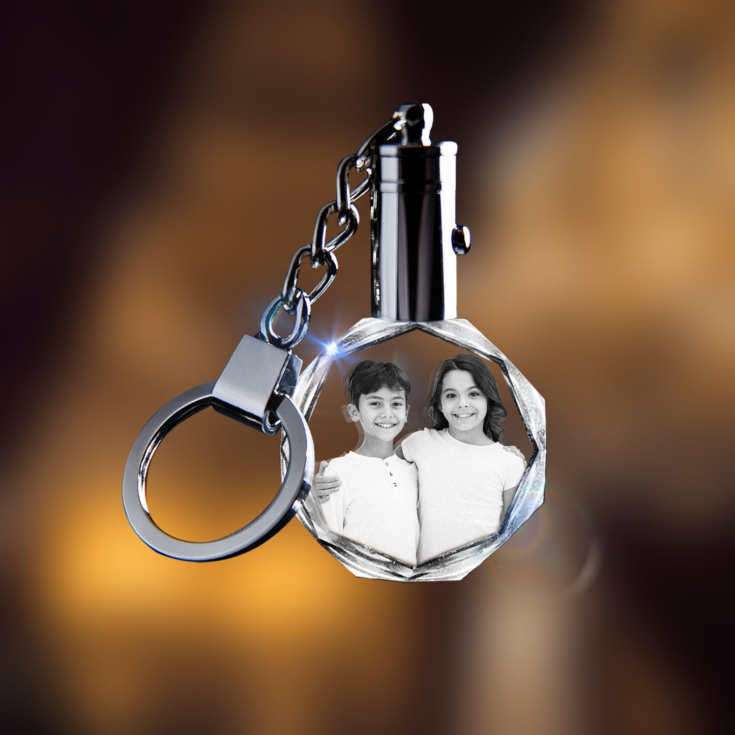 Keychain 3D Crystal