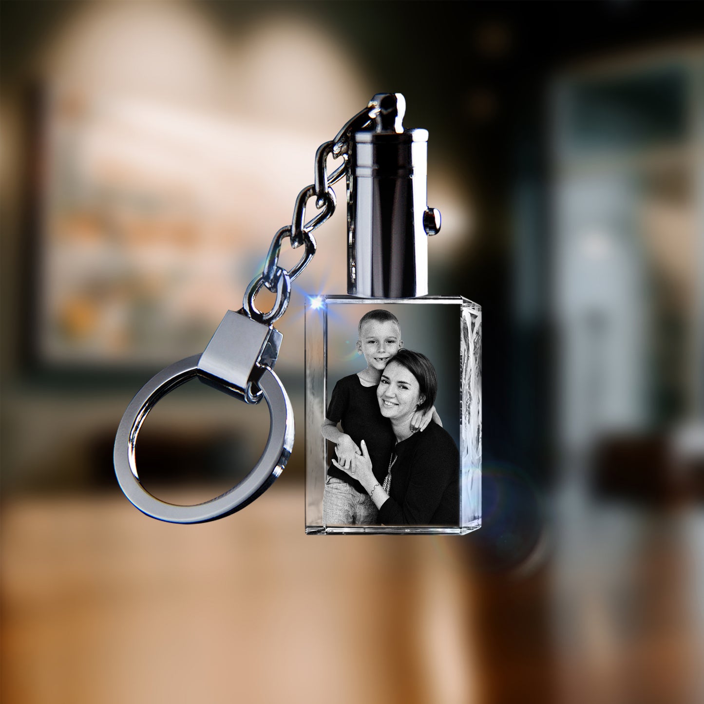 Keychain 3D Crystal